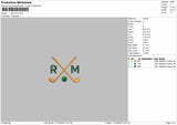 RM_GOLF  Embroidery File 4 sizes