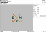 RM_GOLF  Embroidery File 4 sizes
