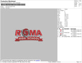 Roma High Embroidery File 4 size