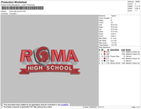 Roma High Embroidery File 4 size