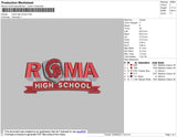 Roma High Embroidery File 4 size