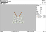 Rm Stick Embroidery File 6 sizes