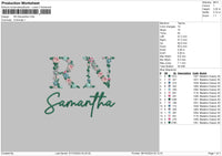 Samanthatext Embroidery File 6 sizes