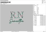 Samanthatext Embroidery File 6 sizes