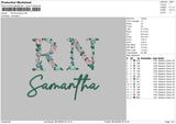 Samanthatext Embroidery File 6 sizes