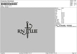 Swordtext 02 Embroidery File 6 sizes