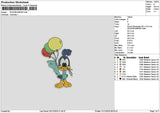 Bird Balloons Embroidery File 6 sizes