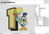 1 Bird Balloons Embroidery File 6 sizes