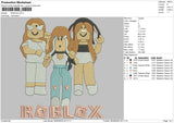 Roblox Embroidery File 5 sizes