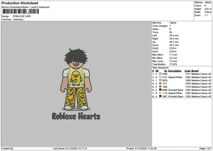 Heartstext 0112 Embroidery File 6 sizes