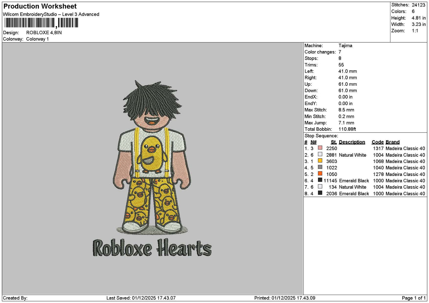 Heartstext 0112 Embroidery File 6 sizes