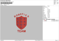 Robotics Embroidery File 4 size