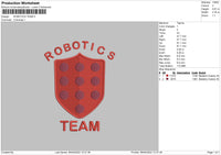 Robotics Embroidery File 4 size