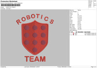 Robotics Embroidery File 4 size