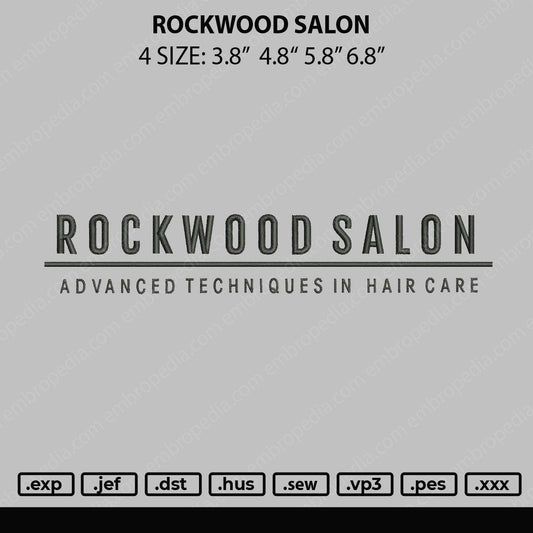 Rockwood Salon Embroidery File 4 size