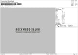 Rockwood Salon Embroidery File 4 size