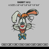 Rabbit 1612 Embroidery File 6 sizes