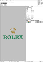Rolex Embroidery File 4 size