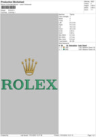 Rolex Embroidery File 4 size