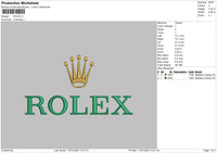 Rolex Embroidery File 4 size