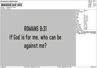 Romanstext 831 Embroidery File 6 sizes