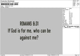 Romanstext 831 Embroidery File 6 sizes