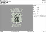 Rookietext 0106 Embroidery Machine Design File 6 sizes