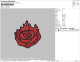 Rose Embroidery File 4 size