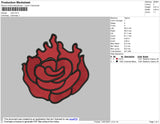 Rose Embroidery File 4 size
