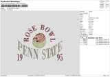 Rose Bowl V2 Embroidery File 6 sizes