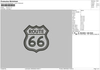 Route Embroidery File 4 size