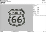 Route Embroidery File 4 size