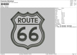 Route Embroidery File 4 size