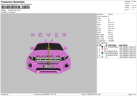 Rover Car Embroidery File 4 size