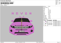Rover Car Embroidery File 4 size