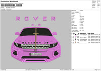Rover Car Embroidery File 4 size