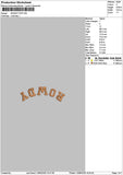 Rowdytext Puff Embroidery File 6 sizes