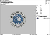 Royalcircle 2103 Embroidery File 6 sizes