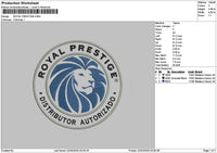 Royalcircle 2103 Embroidery File 6 sizes