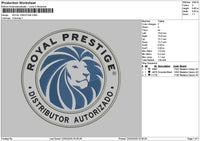 Royalcircle 2103 Embroidery File 6 sizes