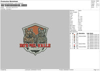Ros Dell Valle Embroidery File 4 size