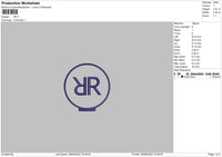 RR Embroidery File 6 sizes