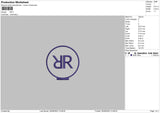 RR Embroidery File 6 sizes