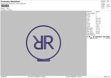 RR Embroidery File 6 sizes
