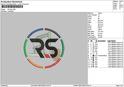 Rscircle Embroidery File 6 sizes