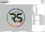 Rscircle Embroidery File 6 sizes