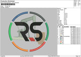 Rscircle Embroidery File 6 sizes