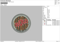 Ruckus Embroidery File 4 size