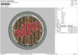 Ruckus Embroidery File 4 size