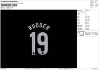 Rudder 19 Embroidery File 6 sizes